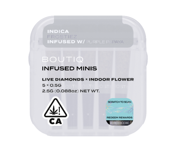Boutiq Infused Minis Pre Rolls Frostiez x Purple Papaya