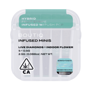 Boutiq Infused Minis Pre Rolls Fruit Stripe x Push Pop