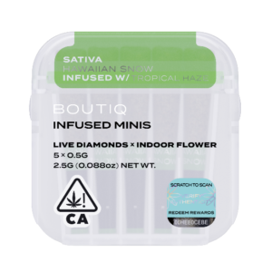 Boutiq Infused Minis Pre Rolls Hawaiian Snow x Tropical Haze