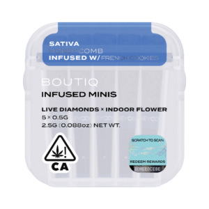 Boutiq Infused Minis Pre rolls Honeycomb and French Cookies