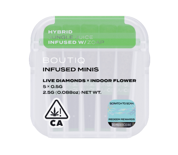 Boutiq Infused Minis Pre Rolls Juice and Zoap