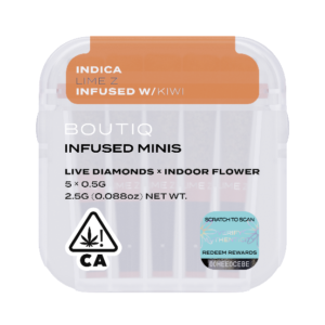 Boutiq Infused Minis Pre rolls Lime Z and Kiwi