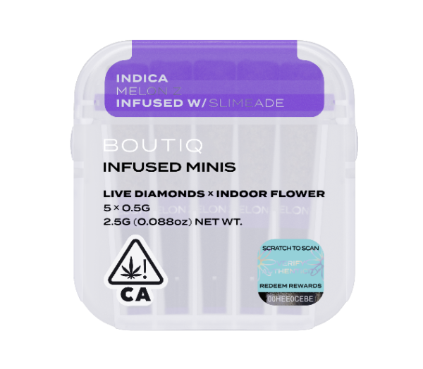 Boutiq Infused Minis Pre Rolls Melon Z and Slimeade