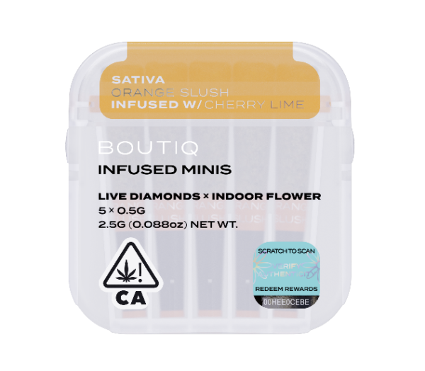 Boutiq Infused Minis Pre Rolls Orange Slush and Cherry Lime
