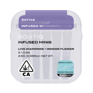 Boutiq Infused Minis Pre rolls Passion Fruit and Grapefruit Haze