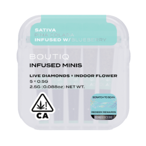 Boutiq Infused Mini Pre Rolls Pina Colada and Blueberry