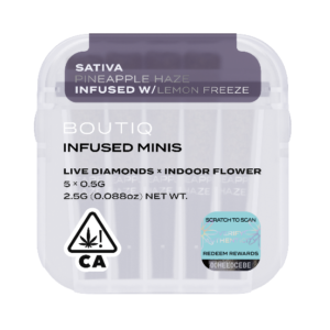 Boutiq Infused Mini Pre Rolls Pineapple Haze and Lemon Freeze