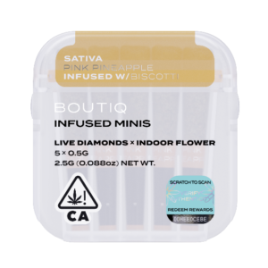 Boutiq Infused Minis Pre Rolls Pink Pineapple and Biscotti