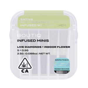 Boutiq Infused Minis Pre Rolls Pink Pineapple and Cherry Chem