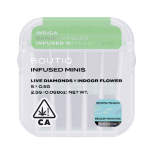 Boutiq Infused Minis Pre Rolls Rainbow Melon and King Louis OG