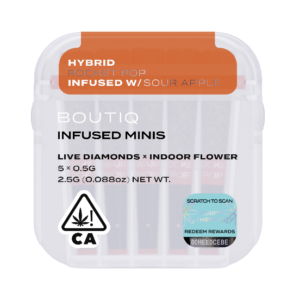 Boutiq Infused Minis Pre Rolls Rocket Pop and Sour Apple