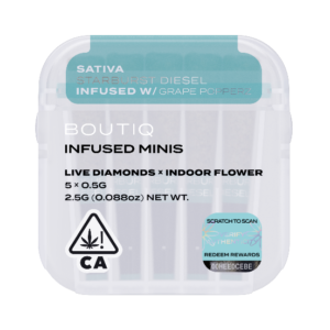 Boutiq Infused Minis Pre Rolls Starburst Diesel and Cherry Popperz