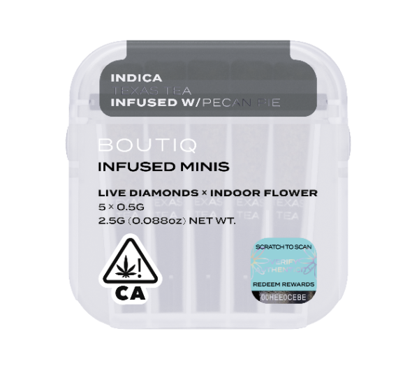 Boutiq Infused Minis Pre Rolls Texas Tea and Pecan Pie