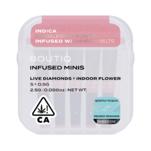 Boutiq Infused Minis Pre Rolls Bubblegum Runtz x Rainbow Beltz