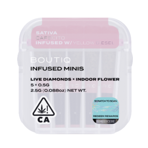 Boutiq Infused Minis Pre Rolls Cafecito x Yellow Diesel